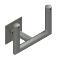 Double Instrument Wall Mount Stand; Standard